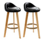 Scandinavian Restaurant Footrest Stool Matte Finish Upholstered Bar Stools Black 2 Piece Set Clearhalo 'Bar Furniture' 'Bar Stools' 'bar_stools' 'furn' 'furn_bar_stools' 'Furniture' 'furniture_bar_stools' 'Kitchen & Dining Furniture' 4875706