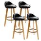Scandinavian Restaurant Footrest Stool Matte Finish Upholstered Bar Stools Black 4 Piece Set Clearhalo 'Bar Furniture' 'Bar Stools' 'bar_stools' 'furn' 'furn_bar_stools' 'Furniture' 'furniture_bar_stools' 'Kitchen & Dining Furniture' 4875718