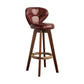 Modern Rubberwood Solid Wood Bar Stool Matte Finish Home Stool Crimson Brown 1 Piece Clearhalo 'Bar Furniture' 'Bar Stools' 'bar_stools' 'furn' 'furn_bar_stools' 'Furniture' 'furniture_bar_stools' 'Kitchen & Dining Furniture' 4875731
