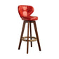 Modern Rubberwood Solid Wood Bar Stool Matte Finish Home Stool Red Brown 1 Piece Clearhalo 'Bar Furniture' 'Bar Stools' 'bar_stools' 'furn' 'furn_bar_stools' 'Furniture' 'furniture_bar_stools' 'Kitchen & Dining Furniture' 4875737