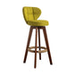 Modern Rubberwood Solid Wood Bar Stool Matte Finish Home Stool Green Brown 1 Piece Clearhalo 'Bar Furniture' 'Bar Stools' 'bar_stools' 'furn' 'furn_bar_stools' 'Furniture' 'furniture_bar_stools' 'Kitchen & Dining Furniture' 4875739