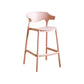 Scandinavian Stackable Milk Tea Shop Stool Matte Finish Plastic Barstool Clearhalo 'Bar Furniture' 'Bar Stools' 'bar_stools' 'furn' 'furn_bar_stools' 'Furniture' 'furniture_bar_stools' 'Kitchen & Dining Furniture' 4875805