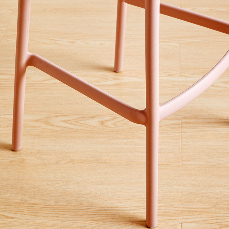 Scandinavian Stackable Milk Tea Shop Stool Matte Finish Plastic Barstool Clearhalo 'Bar Furniture' 'Bar Stools' 'bar_stools' 'furn' 'furn_bar_stools' 'Furniture' 'furniture_bar_stools' 'Kitchen & Dining Furniture' 4875814