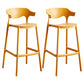 Scandinavian Stackable Milk Tea Shop Stool Matte Finish Plastic Barstool Ginger 2 Piece Set Bar Stool(30"H) Clearhalo 'Bar Furniture' 'Bar Stools' 'bar_stools' 'furn' 'furn_bar_stools' 'Furniture' 'furniture_bar_stools' 'Kitchen & Dining Furniture' 4875844