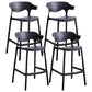 Scandinavian Stackable Milk Tea Shop Stool Matte Finish Plastic Barstool Clearhalo 'Bar Furniture' 'Bar Stools' 'bar_stools' 'furn' 'furn_bar_stools' 'Furniture' 'furniture_bar_stools' 'Kitchen & Dining Furniture' 4875845