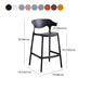 Scandinavian Stackable Milk Tea Shop Stool Matte Finish Plastic Barstool Clearhalo 'Bar Furniture' 'Bar Stools' 'bar_stools' 'furn' 'furn_bar_stools' 'Furniture' 'furniture_bar_stools' 'Kitchen & Dining Furniture' 4875863