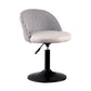 Contemporary Adjustable Height Footrest Barstool Matte Finish Upholstered Stool Grey 1 Piece Short Stool(22"H) Clearhalo 'Bar Furniture' 'Bar Stools' 'bar_stools' 'Furniture' 'furniture_bar_stools' 'Kitchen & Dining Furniture' 4875866
