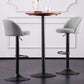 Contemporary Adjustable Height Footrest Barstool Matte Finish Upholstered Stool Clearhalo 'Bar Furniture' 'Bar Stools' 'bar_stools' 'Furniture' 'furniture_bar_stools' 'Kitchen & Dining Furniture' 4875868