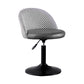 Contemporary Adjustable Height Footrest Barstool Matte Finish Upholstered Stool Black 1 Piece Short Stool(22"H) Clearhalo 'Bar Furniture' 'Bar Stools' 'bar_stools' 'Furniture' 'furniture_bar_stools' 'Kitchen & Dining Furniture' 4875870