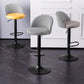 Contemporary Adjustable Height Footrest Barstool Matte Finish Upholstered Stool Clearhalo 'Bar Furniture' 'Bar Stools' 'bar_stools' 'Furniture' 'furniture_bar_stools' 'Kitchen & Dining Furniture' 4875872