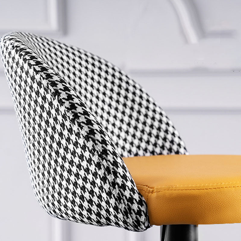 Contemporary Adjustable Height Footrest Barstool Matte Finish Upholstered Stool Clearhalo 'Bar Furniture' 'Bar Stools' 'bar_stools' 'Furniture' 'furniture_bar_stools' 'Kitchen & Dining Furniture' 4875877