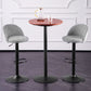 Contemporary Adjustable Height Footrest Barstool Matte Finish Upholstered Stool Clearhalo 'Bar Furniture' 'Bar Stools' 'bar_stools' 'Furniture' 'furniture_bar_stools' 'Kitchen & Dining Furniture' 4875887