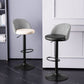 Contemporary Adjustable Height Footrest Barstool Matte Finish Upholstered Stool Clearhalo 'Bar Furniture' 'Bar Stools' 'bar_stools' 'Furniture' 'furniture_bar_stools' 'Kitchen & Dining Furniture' 4875889