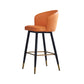 Scandinavian Footrest Home Stool Matte Finish Upholstered Bar Stools Clearhalo 'Bar Furniture' 'Bar Stools' 'bar_stools' 'furn' 'furn_bar_stools' 'Furniture' 'furniture_bar_stools' 'Kitchen & Dining Furniture' 4875919