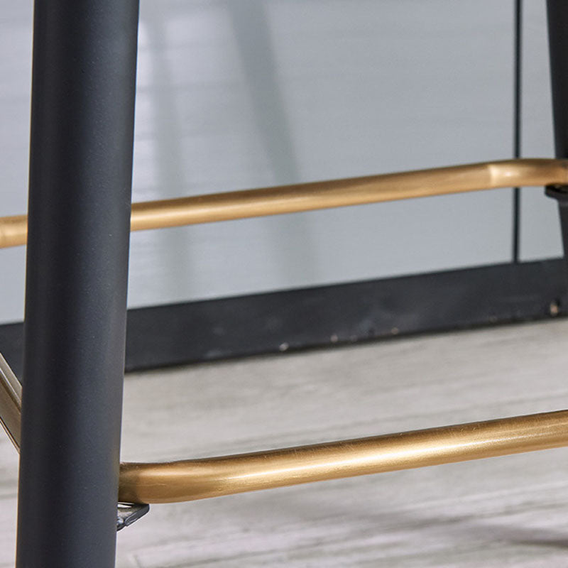 Scandinavian Footrest Home Stool Matte Finish Upholstered Bar Stools Clearhalo 'Bar Furniture' 'Bar Stools' 'bar_stools' 'furn' 'furn_bar_stools' 'Furniture' 'furniture_bar_stools' 'Kitchen & Dining Furniture' 4875926