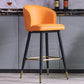 Scandinavian Footrest Home Stool Matte Finish Upholstered Bar Stools Clearhalo 'Bar Furniture' 'Bar Stools' 'bar_stools' 'furn' 'furn_bar_stools' 'Furniture' 'furniture_bar_stools' 'Kitchen & Dining Furniture' 4875927