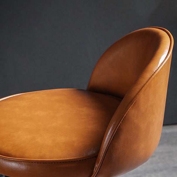 Contemporary Restaurant Footrest Stool Matte Finish Leather Barstool Clearhalo 'Bar Furniture' 'Bar Stools' 'bar_stools' 'furn' 'furn_bar_stools' 'Furniture' 'furniture_bar_stools' 'Kitchen & Dining Furniture' 4876121