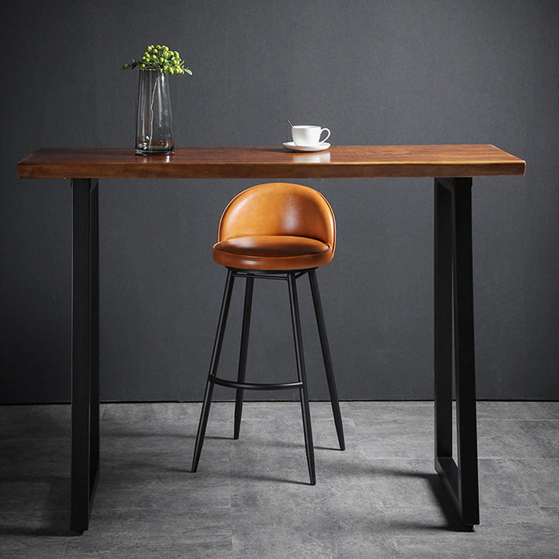Contemporary Restaurant Footrest Stool Matte Finish Leather Barstool Clearhalo 'Bar Furniture' 'Bar Stools' 'bar_stools' 'furn' 'furn_bar_stools' 'Furniture' 'furniture_bar_stools' 'Kitchen & Dining Furniture' 4876128