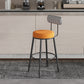 Scandinavian Matte Finish Velvet Counter Stool Footrest Coffee Shop Barstool Clearhalo 'Bar Furniture' 'Bar Stools' 'bar_stools' 'Furniture' 'furniture_bar_stools' 'Kitchen & Dining Furniture' 4876172
