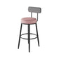 Scandinavian Matte Finish Velvet Counter Stool Footrest Coffee Shop Barstool Clearhalo 'Bar Furniture' 'Bar Stools' 'bar_stools' 'Furniture' 'furniture_bar_stools' 'Kitchen & Dining Furniture' 4876174