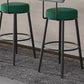 Scandinavian Matte Finish Velvet Counter Stool Footrest Coffee Shop Barstool Clearhalo 'Bar Furniture' 'Bar Stools' 'bar_stools' 'Furniture' 'furniture_bar_stools' 'Kitchen & Dining Furniture' 4876175