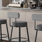 Scandinavian Matte Finish Velvet Counter Stool Footrest Coffee Shop Barstool Clearhalo 'Bar Furniture' 'Bar Stools' 'bar_stools' 'Furniture' 'furniture_bar_stools' 'Kitchen & Dining Furniture' 4876181