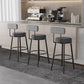 Scandinavian Matte Finish Velvet Counter Stool Footrest Coffee Shop Barstool Clearhalo 'Bar Furniture' 'Bar Stools' 'bar_stools' 'Furniture' 'furniture_bar_stools' 'Kitchen & Dining Furniture' 4876184