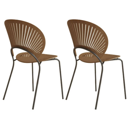 Modern 1/2/5 Pieces Dining Set Round Stone Dining Table for Dining Room 2 Wood Chairs Clearhalo 'Dining Room Sets' 'Dining Tables & Seating' 'dining_room_set' 'furn' 'furn_dining_room_set' 'Furniture' 'furniture_dining_room_set' 'Kitchen & Dining Furniture' 4876243