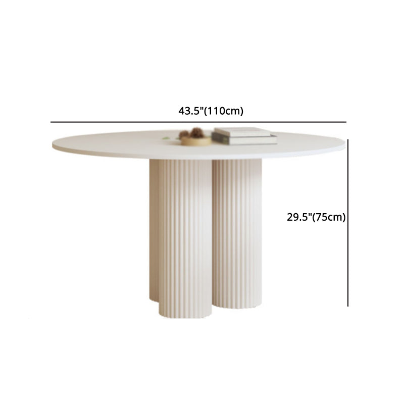 Modern 1/2/5 Pieces Dining Set Round Stone Dining Table for Dining Room Clearhalo 'Dining Room Sets' 'Dining Tables & Seating' 'dining_room_set' 'furn' 'furn_dining_room_set' 'Furniture' 'furniture_dining_room_set' 'Kitchen & Dining Furniture' 4876255