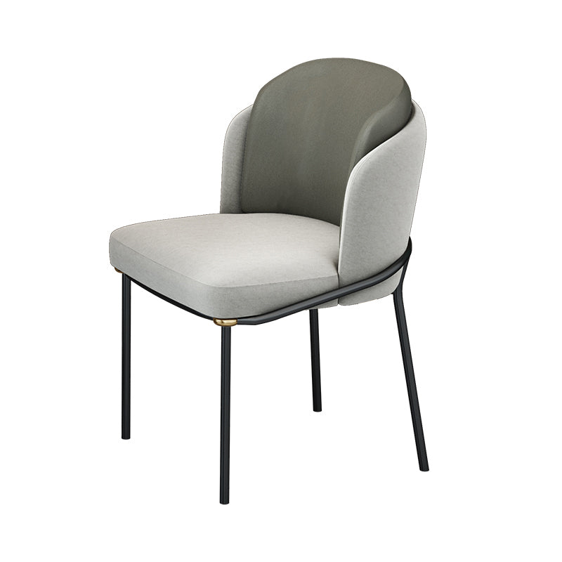 Modern 1/2/4 Pieces Dining Set Round Sintered Stone Dining Table Set 1 Grey Chair Clearhalo 'Dining Room Sets' 'Dining Tables & Seating' 'dining_room_set' 'Furniture' 'furniture_dining_room_set' 'Kitchen & Dining Furniture' 4876282