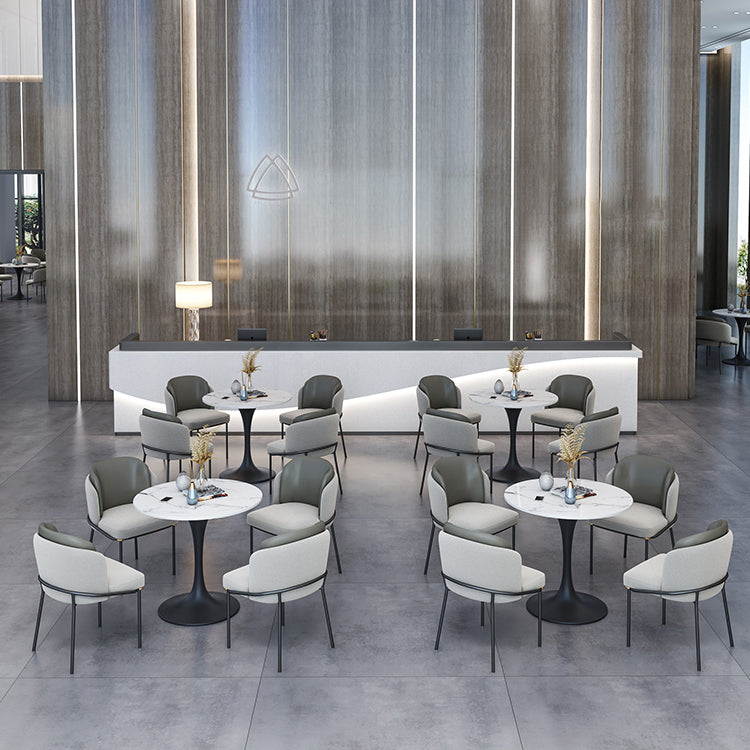 Modern 1/2/4 Pieces Dining Set Round Sintered Stone Dining Table Set Clearhalo 'Dining Room Sets' 'Dining Tables & Seating' 'dining_room_set' 'furn' 'furn_dining_room_set' 'Furniture' 'furniture_dining_room_set' 'Kitchen & Dining Furniture' 4876290_87c46936-2953-47b4-8e34-d1b2343ea27e