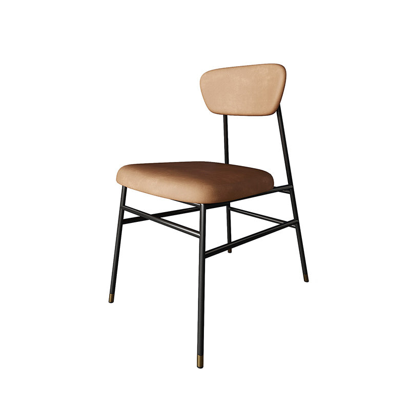 Modern 1/2/3/5 Pieces Dining Set Round Stone Dining Table for Kitchen 1 Brown Chair Clearhalo 'Dining Room Sets' 'Dining Tables & Seating' 'dining_room_set' 'furn' 'furn_dining_room_set' 'Furniture' 'furniture_dining_room_set' 'Kitchen & Dining Furniture' 4876297