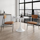 Modern 1/2/3/5 Pieces Dining Set Round Stone Dining Table for Kitchen 3 Pieces: Table, 2 Chairs Clearhalo 'Dining Room Sets' 'Dining Tables & Seating' 'dining_room_set' 'furn' 'furn_dining_room_set' 'Furniture' 'furniture_dining_room_set' 'Kitchen & Dining Furniture' 4876299