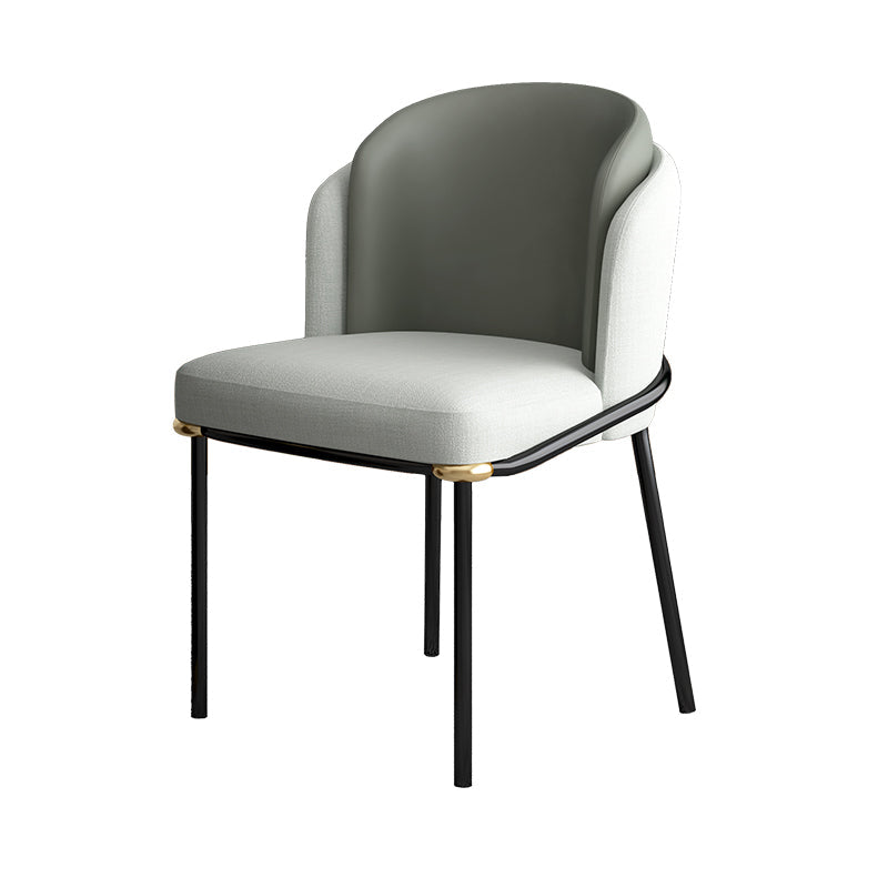 Glam 1/2/5 Pieces Dining Set Sintered Stone Dining Table Set for Dining Areas 1 Grey Chair Clearhalo 'Dining Room Sets' 'Dining Tables & Seating' 'dining_room_set' 'furn' 'furn_dining_room_set' 'Furniture' 'furniture_dining_room_set' 'Kitchen & Dining Furniture' 4876316