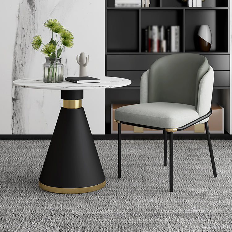 Glam 1/2/5 Pieces Dining Set Sintered Stone Dining Table Set for Dining Areas 2 Pieces: Table, 1 Chair Clearhalo 'Dining Room Sets' 'Dining Tables & Seating' 'dining_room_set' 'furn' 'furn_dining_room_set' 'Furniture' 'furniture_dining_room_set' 'Kitchen & Dining Furniture' 4876318