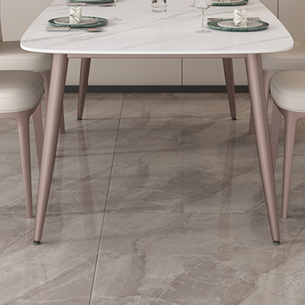 1/2/5/7 Pcs White Sintered Stone Dining Room Set Table Furniture Set for Home Clearhalo 'Dining Room Sets' 'Dining Tables & Seating' 'dining_room_set' 'furn' 'furn_dining_room_set' 'Furniture' 'furniture_dining_room_set' 'Kitchen & Dining Furniture' 4876363