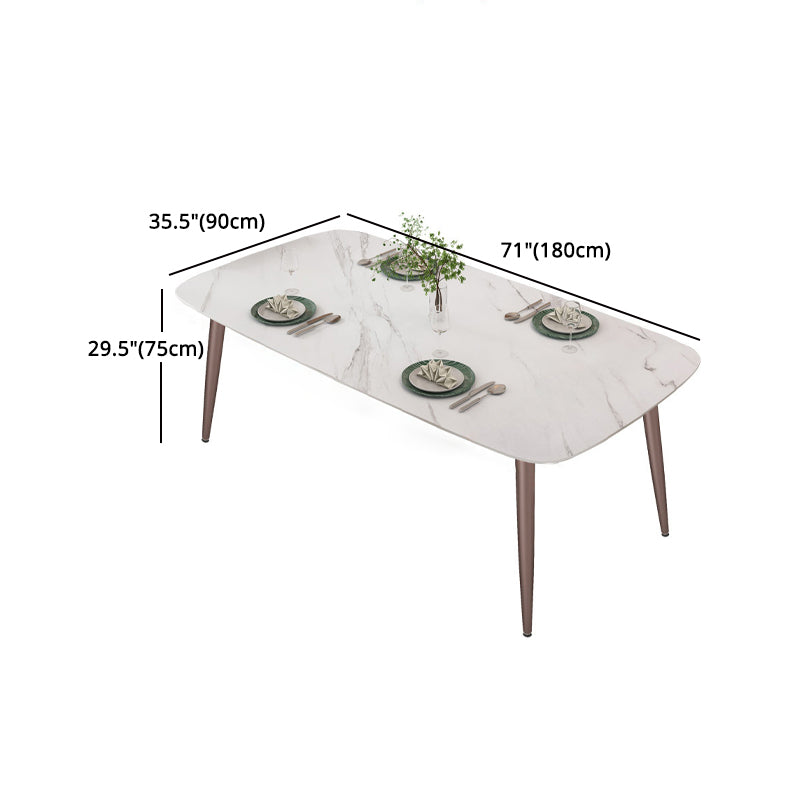 1/2/5/7 Pcs White Sintered Stone Dining Room Set Table Furniture Set for Home Clearhalo 'Dining Room Sets' 'Dining Tables & Seating' 'dining_room_set' 'furn' 'furn_dining_room_set' 'Furniture' 'furniture_dining_room_set' 'Kitchen & Dining Furniture' 4876369