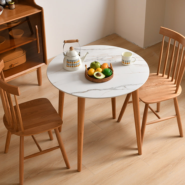 Modern 1/2/3/5 Pieces Dining Set Round Stone Dining Table for Dining Room Clearhalo 'Dining Room Sets' 'Dining Tables & Seating' 'dining_room_set' 'furn' 'furn_dining_room_set' 'Furniture' 'furniture_dining_room_set' 'Kitchen & Dining Furniture' 4876376