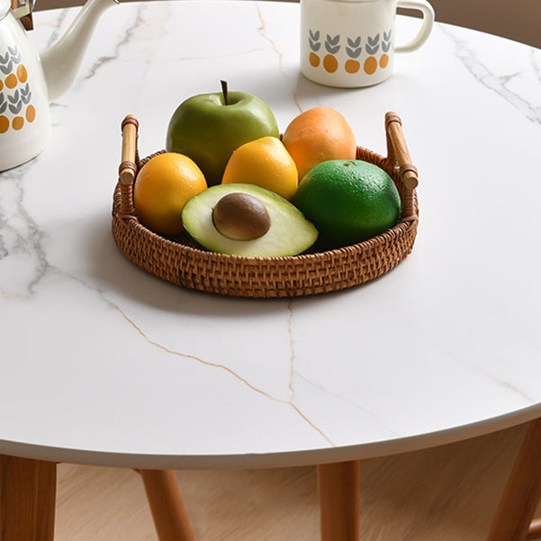 Modern 1/2/3/5 Pieces Dining Set Round Stone Dining Table for Dining Room Clearhalo 'Dining Room Sets' 'Dining Tables & Seating' 'dining_room_set' 'furn' 'furn_dining_room_set' 'Furniture' 'furniture_dining_room_set' 'Kitchen & Dining Furniture' 4876381