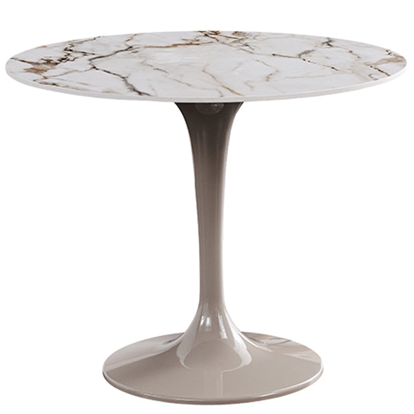 Modern 1/2/3 Pieces Dining Set Round Sintered Stone Dining Table Set Clearhalo 'Dining Room Sets' 'Dining Tables & Seating' 'dining_room_set' 'furn' 'furn_dining_room_set' 'Furniture' 'furniture_dining_room_set' 'Kitchen & Dining Furniture' 4876398