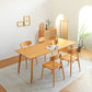 Modern 1/3/5/7 Pieces Dining Set Rectangle Pine Wood Dining Table for Dining Room 5 Pieces: Table, 4 Chairs Clearhalo 'Dining Room Sets' 'Dining Tables & Seating' 'dining_room_set' 'furn' 'furn_dining_room_set' 'Furniture' 'furniture_dining_room_set' 'Kitchen & Dining Furniture' 4876465