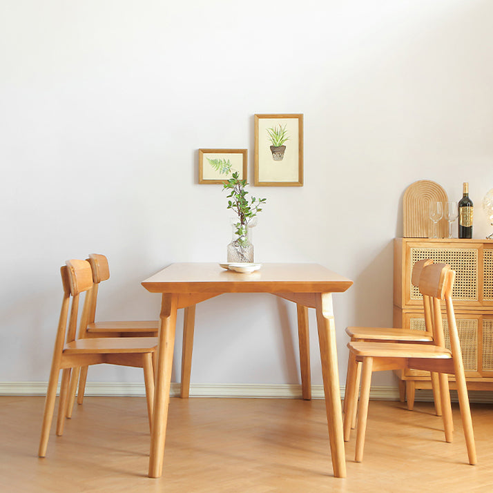 Modern 1/3/5/7 Pieces Dining Set Rectangle Pine Wood Dining Table for Dining Room Clearhalo 'Dining Room Sets' 'Dining Tables & Seating' 'dining_room_set' 'furn' 'furn_dining_room_set' 'Furniture' 'furniture_dining_room_set' 'Kitchen & Dining Furniture' 4876467