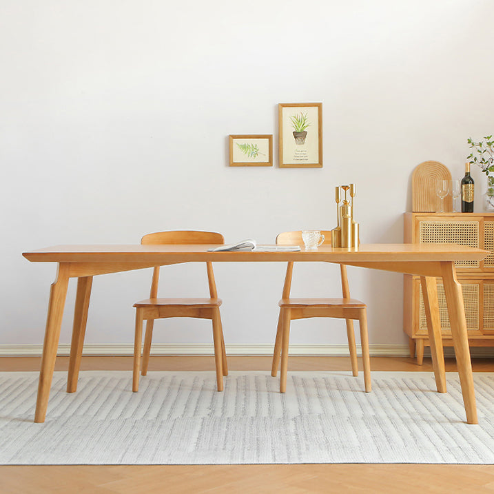 Modern 1/3/5/7 Pieces Dining Set Rectangle Pine Wood Dining Table for Dining Room Clearhalo 'Dining Room Sets' 'Dining Tables & Seating' 'dining_room_set' 'furn' 'furn_dining_room_set' 'Furniture' 'furniture_dining_room_set' 'Kitchen & Dining Furniture' 4876468