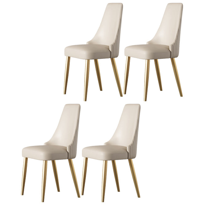 1/2/4/7 Pcs White Dining Table Set with Sintered Stone Top Table Furniture Set 4 White Chairs Clearhalo 'Dining Room Sets' 'Dining Tables & Seating' 'dining_room_set' 'furn' 'furn_dining_room_set' 'Furniture' 'furniture_dining_room_set' 'Kitchen & Dining Furniture' 4876509