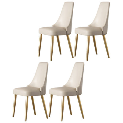 1/2/4/7 Pcs White Dining Table Set with Sintered Stone Top Table Furniture Set 4 White Chairs Clearhalo 'Dining Room Sets' 'Dining Tables & Seating' 'dining_room_set' 'furn' 'furn_dining_room_set' 'Furniture' 'furniture_dining_room_set' 'Kitchen & Dining Furniture' 4876509