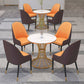 Glam 1/2/3/4/5 Pieces Dining Set Sintered Stone Dining Table Set for Dining Areas Clearhalo 'Dining Room Sets' 'Dining Tables & Seating' 'dining_room_set' 'furn' 'furn_dining_room_set' 'Furniture' 'furniture_dining_room_set' 'Kitchen & Dining Furniture' 4876528