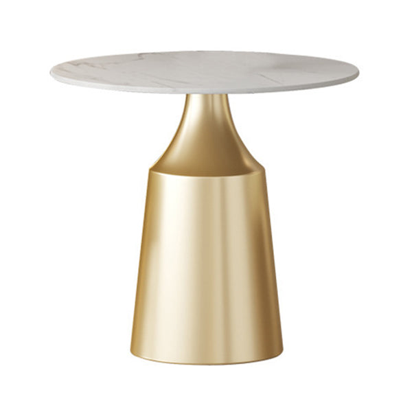 Glam 1/3/5 Pieces Dining Room Set Sintered Stone Dining Table White 31"L x 31"W Clearhalo 'Dining Room Sets' 'Dining Tables & Seating' 'dining_room_set' 'furn' 'furn_dining_room_set' 'Furniture' 'furniture_dining_room_set' 'Kitchen & Dining Furniture' 4876572