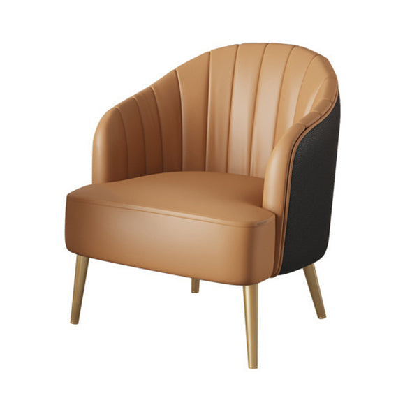 Glam 1/3/5 Pieces Dining Room Set Sintered Stone Dining Table 1 Brown Chair Clearhalo 'Dining Room Sets' 'Dining Tables & Seating' 'dining_room_set' 'furn' 'furn_dining_room_set' 'Furniture' 'furniture_dining_room_set' 'Kitchen & Dining Furniture' 4876574