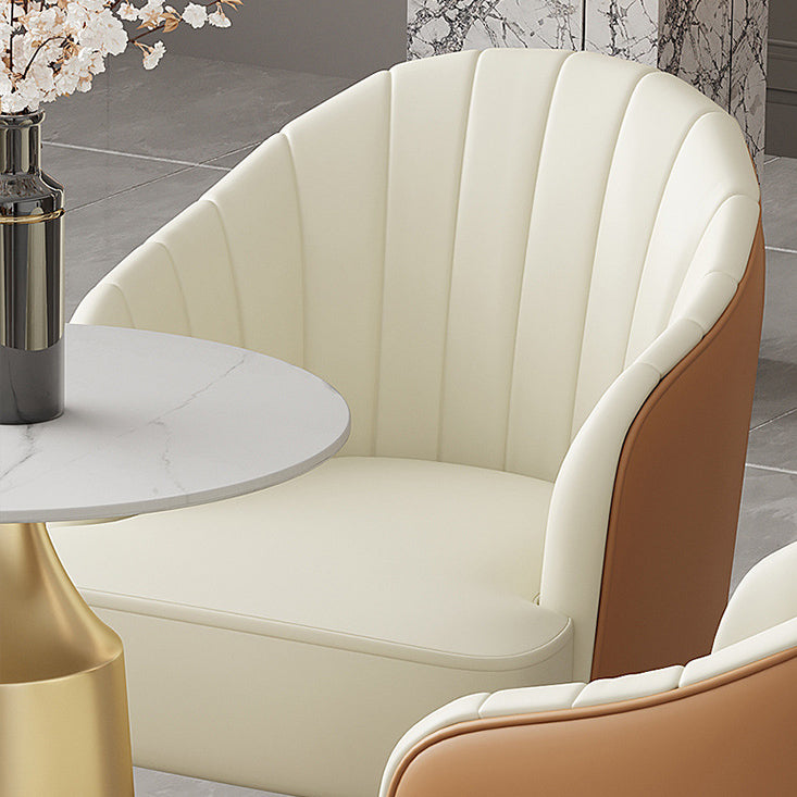 Glam 1/3/5 Pieces Dining Room Set Sintered Stone Dining Table Clearhalo 'Dining Room Sets' 'Dining Tables & Seating' 'dining_room_set' 'furn' 'furn_dining_room_set' 'Furniture' 'furniture_dining_room_set' 'Kitchen & Dining Furniture' 4876578