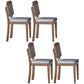 1/4/5/6/7 Pieces Table Furniture Set Sintered Stone Dining Room Set with Wooden Legs 4 Grey Chairs Clearhalo 'Dining Room Sets' 'Dining Tables & Seating' 'dining_room_set' 'furn' 'furn_dining_room_set' 'Furniture' 'furniture_dining_room_set' 'Kitchen & Dining Furniture' 4876630